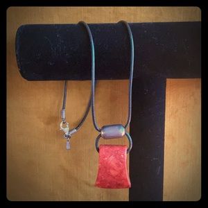 Coral Stone Necklace Choker
